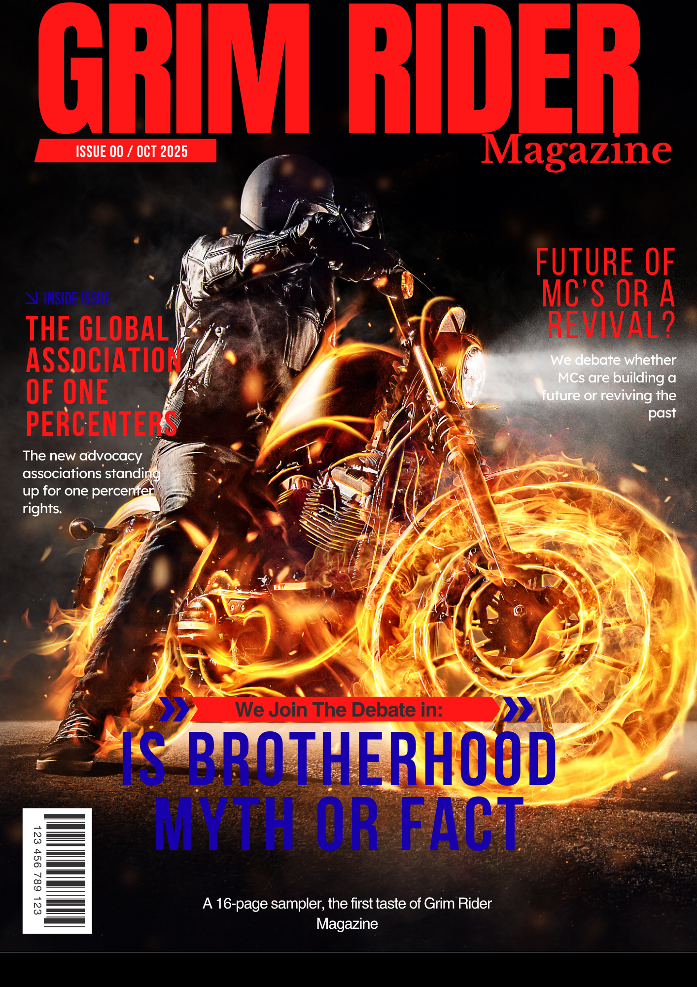 The Home of The Global Association of One Percenters 9 cover image for Grim Rider Magazine for GAOP home page